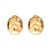 occidental style retro fashion chain Collar exaggerating Round medium gold embed Pearl earrings