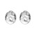 occidental style retro fashion chain Collar exaggerating Round medium gold embed Pearl earrings