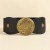 Metal buckle belt woman carving retro ornament overcoat Winter all-Purpose elasticity palace wind
