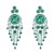 earrings earrings occidental style Earring woman Rhinestone flowers tassel claw chain style bride