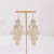 occidental style leaves hollow earrings  ethnic style multilayer geometry rhombus Round butterfly long style t
