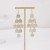 occidental style leaves hollow earrings  ethnic style multilayer geometry rhombus Round butterfly long style t