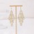 occidental style leaves hollow earrings  ethnic style multilayer geometry rhombus Round butterfly long style t