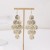occidental style leaves hollow earrings  ethnic style multilayer geometry rhombus Round butterfly long style t