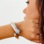 occidental style Metal textured surface drop bangle fashion trendbracelet woman