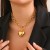 occidental style wind love pendant necklacenecklace fashion brief Metal chain short style clavicle chain