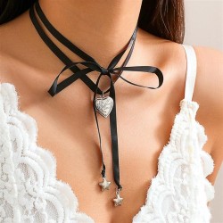 occidental style sweet personality love pendant necklace woman  belt Collar