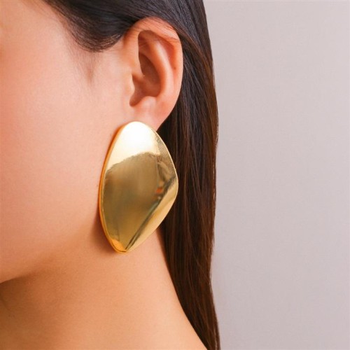 occidental style personality big surface exaggeratingearring  fashion Metal geometry ear stud