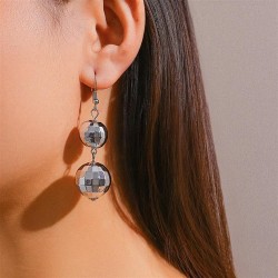 occidental style personality beads pendant ear stud woman fashion beads tassel..
