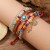 )occidental style fashion Bohemia lovely pendant multilayer beads bracelet women