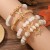 )occidental style fashion Bohemia lovely pendant multilayer beads bracelet women