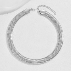 fashion Metal concise snake chain temperament lady necklace Collar