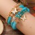 )occidental style fashion Bohemia lovely pendant multilayer beads bracelet women