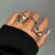 occidental style Metal Irregular bangle fashion samll opening woman