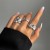 occidental style Metal Irregular bangle fashion samll opening woman