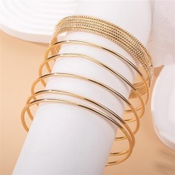occidental style bangle  gold fashion brief Alloy set bangle