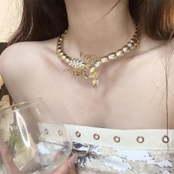 occidental style exaggerating Metal bamboo Collar woman punk windchocker verti..