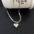 occidental style wind necklace Peach heart geometry Word pendant woman same style Collar