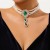 occidental style  retro wind beads chain  imitate Pearl Rhinestone fashion Collar