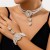 occidental style  retro wind beads chain  imitate Pearl Rhinestone fashion Collar