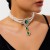 occidental style  retro wind beads chain  imitate Pearl Rhinestone fashion Collar