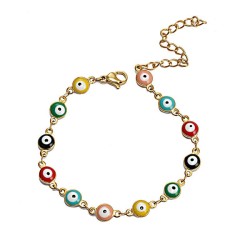  occidental style color blue eyes eyes bracelet Round eyes bracelet woman
