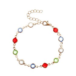 summer new occidental style fashion Bohemia color Acrylic brief color bracelet..