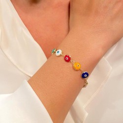 occidental style trend fashion eyes bracelet retro brief enamel eyes