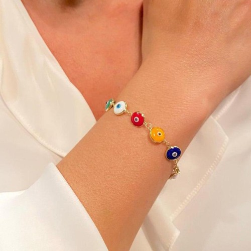 occidental style trend fashion eyes bracelet retro brief enamel eyes
