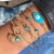  Bohemia personality eyes bracelet set  beads eyes multilayer bracelet