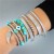  Bohemia personality eyes bracelet set  beads eyes multilayer bracelet