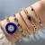  Bohemia personality eyes bracelet set  beads eyes multilayer bracelet