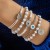  Bohemia personality eyes bracelet set  beads eyes multilayer bracelet