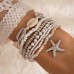   Bohemia wind Shells beads weave bracelet wind starfish beads