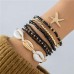   Bohemia wind Shells beads weave bracelet wind starfish beads