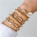   Bohemia wind Shells beads weave bracelet wind starfish beads