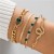  fashion samll diamond imitate gem bracelet set  personality snake love bracelet set woman