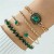  fashion samll diamond imitate gem bracelet set  personality snake love bracelet set woman