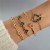 fashion samll diamond imitate gem bracelet set  personality snake love bracelet set woman