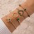  fashion samll diamond imitate gem bracelet set  personality snake love bracelet set woman