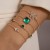  fashion samll diamond imitate gem bracelet set  personality snake love bracelet set woman