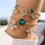 fashion samll diamond imitate gem bracelet set  personality snake love bracelet set woman