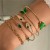  fashion samll diamond imitate gem bracelet set  personality snake love bracelet set woman