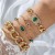  fashion samll diamond imitate gem bracelet set  personality snake love bracelet set woman