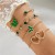  fashion samll diamond imitate gem bracelet set  personality snake love bracelet set woman
