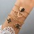  fashion samll diamond imitate gem bracelet set  personality snake love bracelet set woman