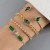  fashion samll diamond imitate gem bracelet set  personality snake love bracelet set woman