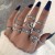 occidental style punk black butterfly skull hollow ring more personality trend set