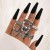 occidental style punk black butterfly skull hollow ring more personality trend set