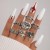 occidental style punk black butterfly skull hollow ring more personality trend set